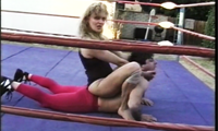 Golden Katt v. Barry.
Mixed Wrestling.